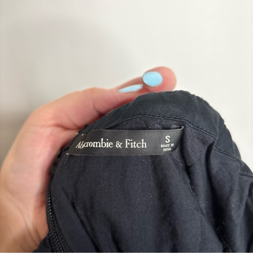 Abercrombie & Fitch Black Maxi Dress with Spaghetti Straps - Picture 10 of 11